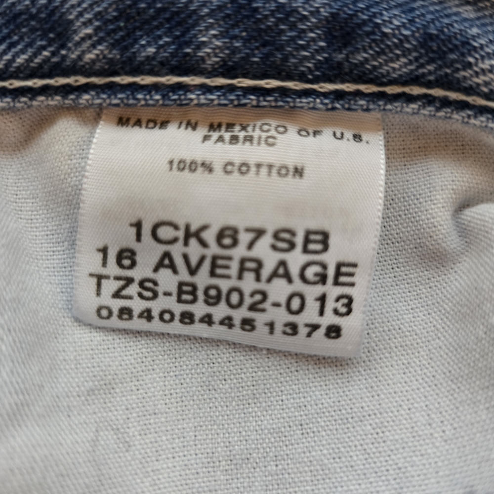 Vintage 90s Chic Blue Jeans Quility Icionic Size 16 - Picture 4 of 6
